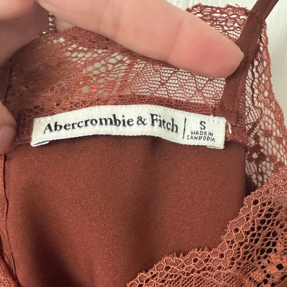 Abercrombie & Fitch Satin Cami Top - Brown - Picture 4 of 4